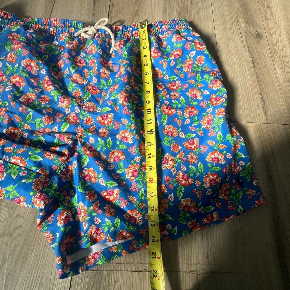 Polo Ralph Lauren Blue Floral Pattern Traveler Swim Trunks men’s 4XB
